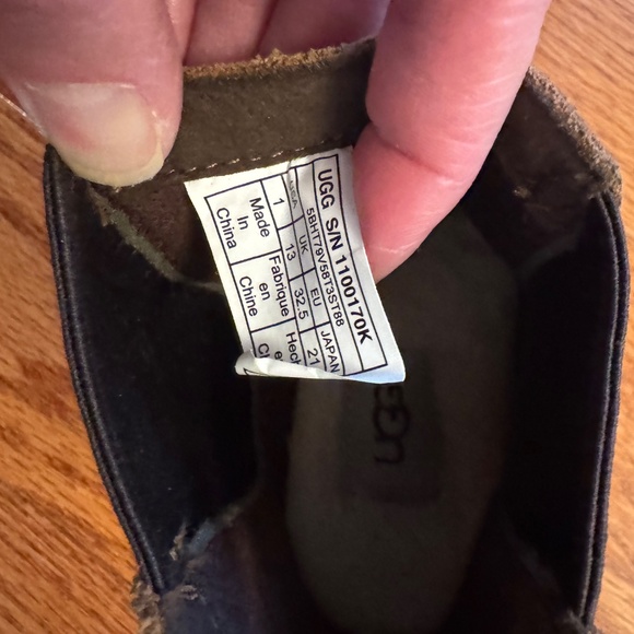 Ugg Youth Kids Bolden Chelsea Water Ankle Booties Waterproof Brown Size 1 - Picture 3 of 3